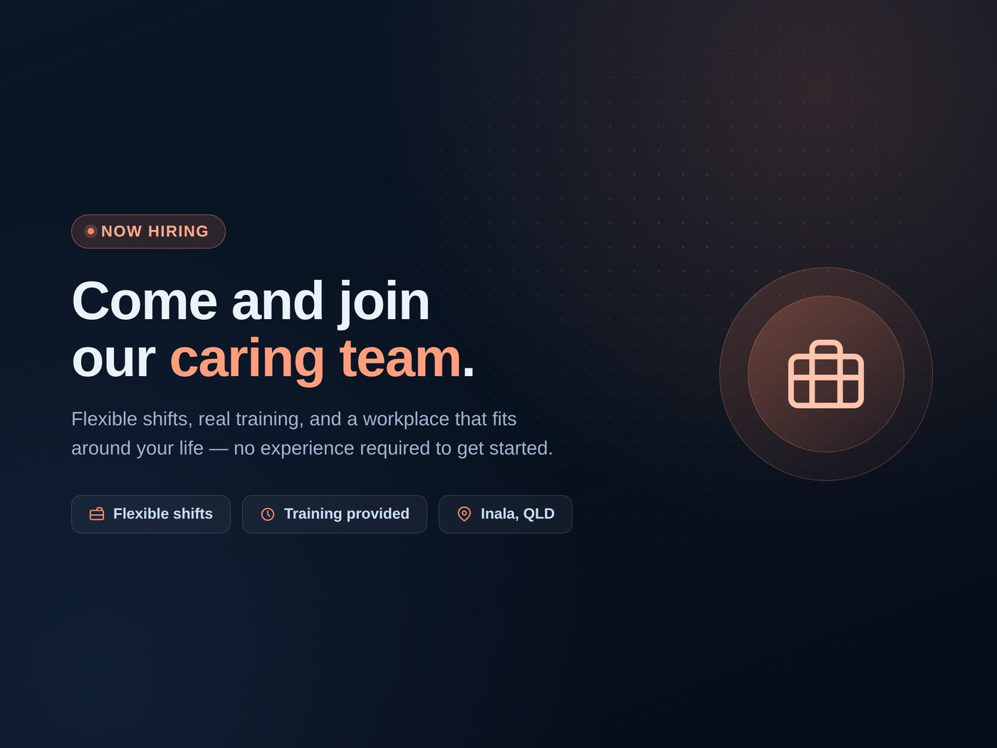 CitiReach is now hiring — join our caring team. Flexible shifts, training provided, Inala QLD.
